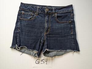 American Eagle Jeans Shorts Size 6 Cut-Off Stretch -0223G59